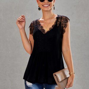 NWT Love Stitch Lace 2 Layer Cami - Medium